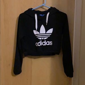 Adidas crop top hoodie